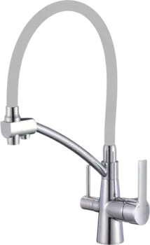 Смеситель для кухни Savol хром с гибким изливом