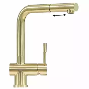 Смеситель для кухни Seaman Eco Venice светлое золото