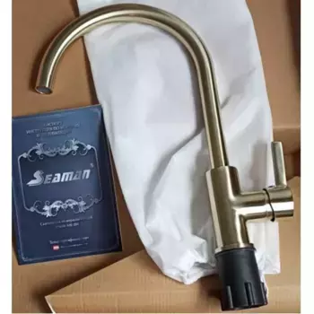 Смеситель для кухни Seaman светлое золото