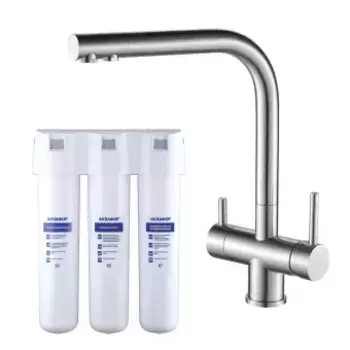 Смеситель для кухни Swedbe Selene Plus стальной с фильтром