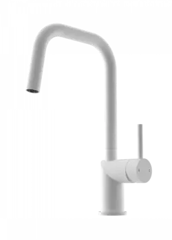 Смеситель для кухни WONZON & WOGHAND, Белый матовый (WW-6018-MW)