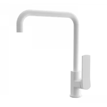 Смеситель для кухни WONZON & WOGHAND, Белый матовый (WW-L1006-MW)