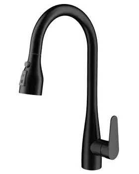 Смеситель для кухни Wonzon & Woghand WW-121E201B-MB матовый черный