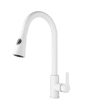 Смеситель для кухни Wonzon & Woghand WW-121E201L-MW матовый белый