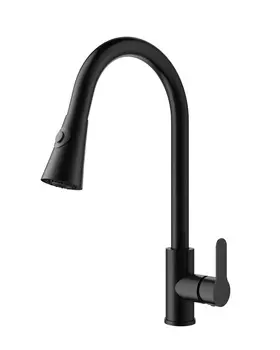 Смеситель для кухни Wonzon & Woghand WW-121E201L-MB матовый черный