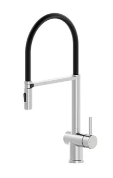 Смеситель для кухни Wonzon & Woghand WW-88438003-BN с гибким изливом, брашированный никель