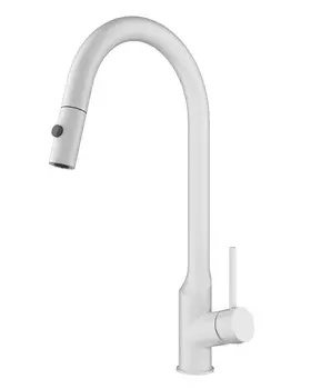 Смеситель для кухни Wonzon & Woghand WW-A21252-MW матовый белый