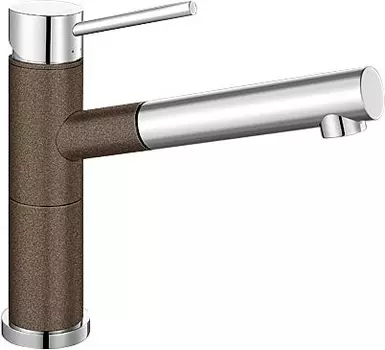 Смеситель для кухонной мойки Blanco Alta коричневый, хром (515334)