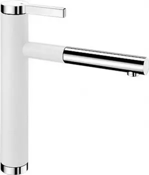 Смеситель для кухонной мойки Blanco Linee белый, хром (518441)