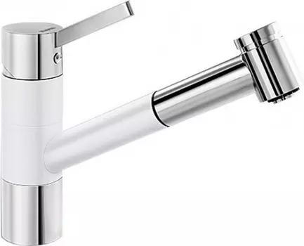 Смеситель для кухонной мойки Blanco Tivo белый, хром (517613)