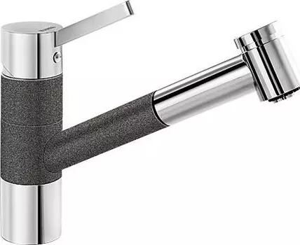 Смеситель для кухонной мойки Blanco Tivo хром, черный (517610)