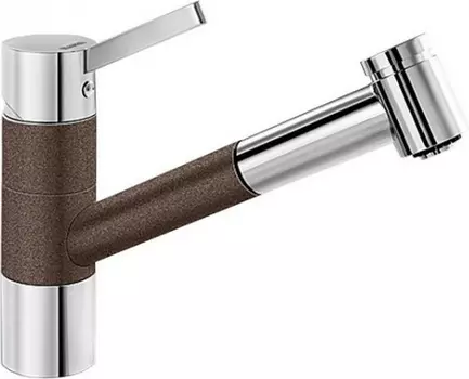 Смеситель для кухонной мойки Blanco Tivo коричневый, хром (517618)