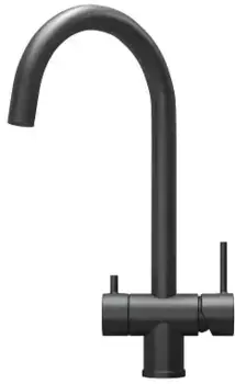 Смеситель для кухонной мойки Granula 7104, ЧЕРНЫЙ МАТОВЫЙ черный