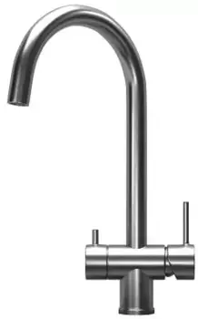 Смеситель для кухонной мойки Granula 7104, СТАЛЬ САТИН сталь