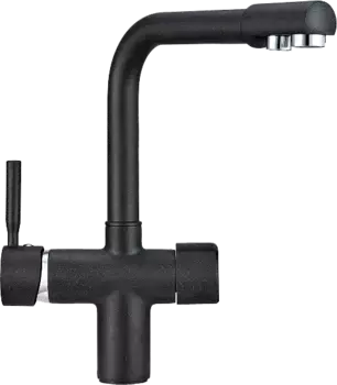 Смеситель для кухонной мойки Granula GR-2088 шварц черный