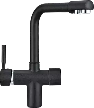 Смеситель для кухонной мойки Granula GR-2088 черный черный