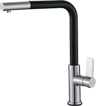 Смеситель для кухонной мойки Haiba HB70501-7 хром, черный