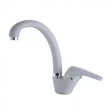 Смеситель Kaiser County 55244-8 для кухонной мойки, белый мрамор