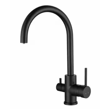 Смеситель для кухни Kaiser Merkur 26744-9 с подключением к фильтру черный матовый