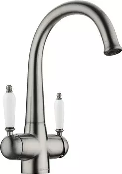 Смеситель для кухни Omoikiri Okinawa 4994255 античное серебро