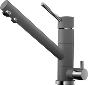 Смеситель для кухни Omoikiri Tonami 4994062 с подключением к фильтру серый матовый, платина