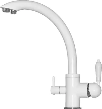 Смеситель для кухонной мойки Seaman SSL-5382 белый (SSL-5382-Snow)