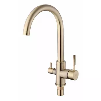 Смеситель для кухни Viko V-5134 с подключением фильтра бронза