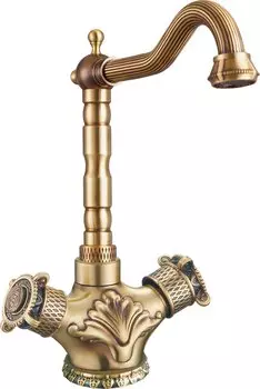 Смеситель для кухни Zorg Antic A 3005K-BR бронза