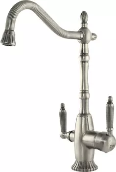 Смеситель для кухонной мойки Zorg 349 хром (ZR 349 YF SATIN)