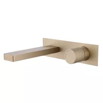 Смеситель для раковины Abber Rund AF8712G С ВНУТРЕННЕЙ ЧАСТЬЮ, матовое золото