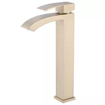 Смеситель для раковины Abber Wasserfall AF8611G матовое золото