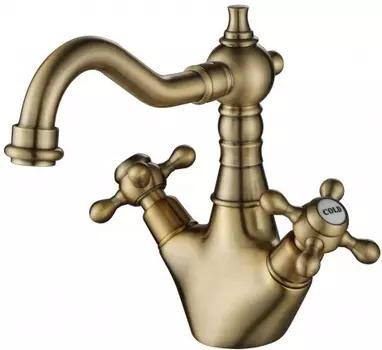 Смеситель для раковины Aksy Bagno PRIMAVERA бронза (102 bronze)