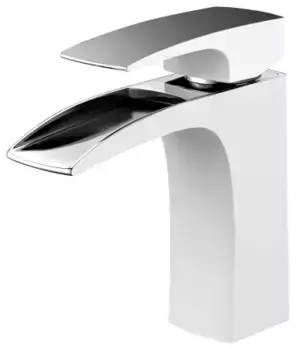 Смеситель для раковины AltroBagno Cascata 0111 BiCr белый, хром