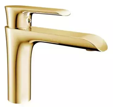 Смеситель для раковины AltroBagno Costanza золотой глянцевый