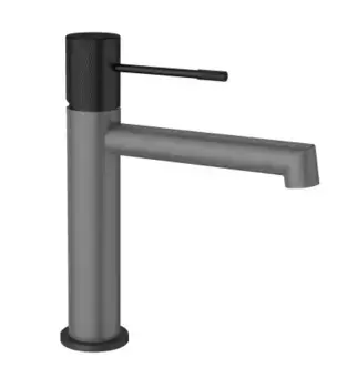 Смеситель для раковины AltroBagno Intento 0127 GrNe серый, черный