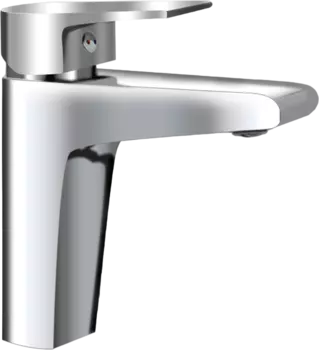 Смеситель для раковины AQUAme Prato AQMP6121 с донным клапаном, хром