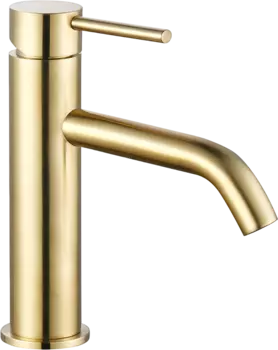 Смеситель для раковины AQUAme Siena AQM6210BG шлифованное золото