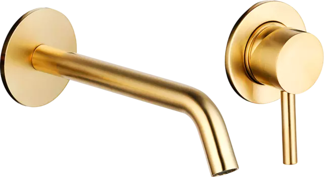 Смеситель для раковины AQUAme Siena AQM6215GG С ВНУТРЕННЕЙ ЧАСТЬЮ, глянцевое золото