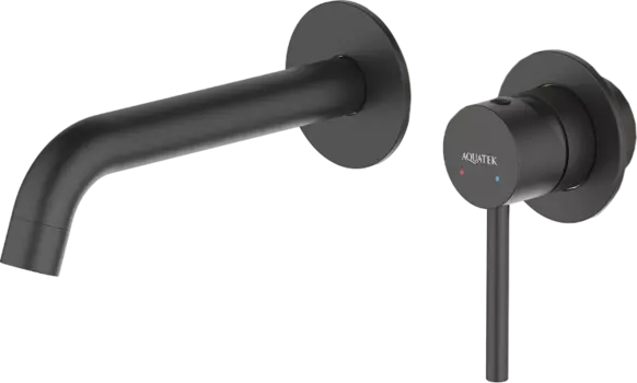 Смеситель для раковины AQUATEK Европа AQ1313MB С ВНУТРЕННЕЙ ЧАСТЬЮ, матовый черный