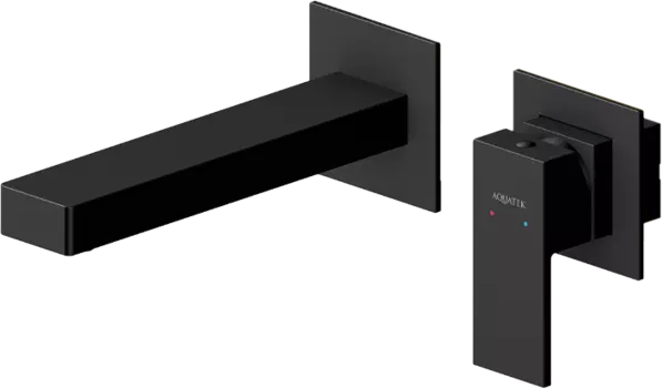 Смеситель для раковины AQUATEK Либра AQ1613MB С ВНУТРЕННЕЙ ЧАСТЬЮ, матовый черный