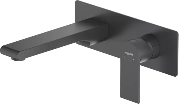 Смеситель для раковины AQUATEK Лира AQ1413MB С ВНУТРЕННЕЙ ЧАСТЬЮ, матовый черный