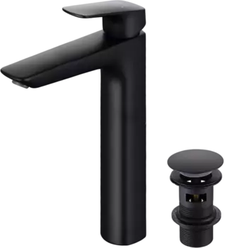 Смеситель для раковины AQUATEK Вега AQ1005MB матовый черный