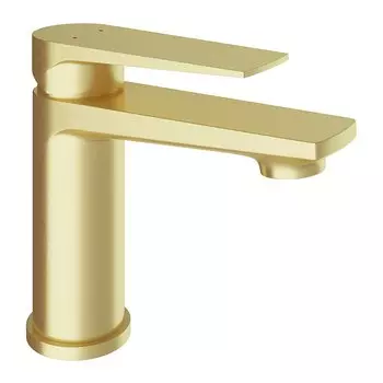 Смеситель для раковины Aqueduto Linha LIN0250 шлифованное золото