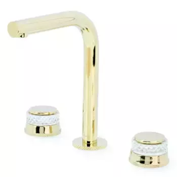 Смеситель для раковины Boheme Aura 152-G-A золото глянцевое