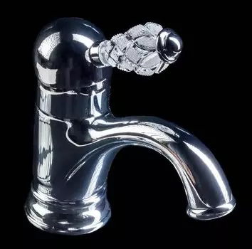 Смеситель для раковины Boheme Crystal хром глянцевый