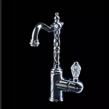 Смеситель для раковины Boheme Crystal хром глянцевый