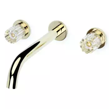 Смеситель для раковины Boheme Elegante 152-2-G-EL золото глянцевое