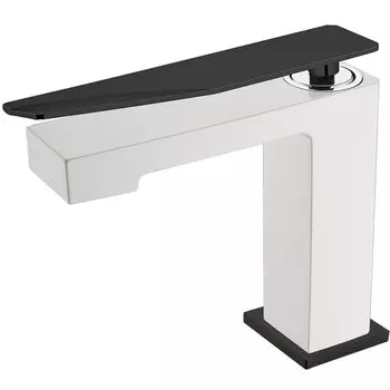 Смеситель для раковины Boheme Q белый - черный