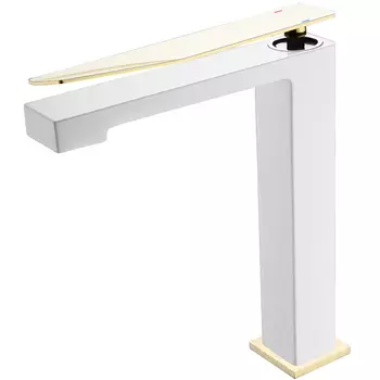 Смеситель для раковины Boheme Q хром с золотом