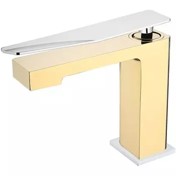 Смеситель для раковины Boheme Q золото хром